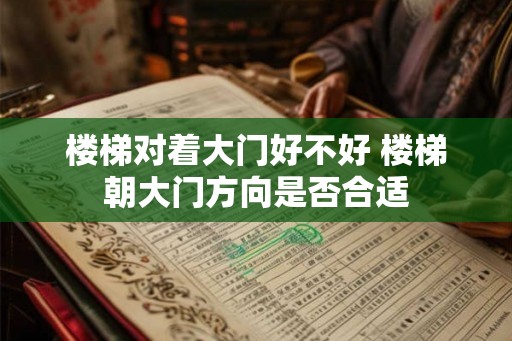 楼梯对着大门好不好 楼梯朝大门方向是否合适
