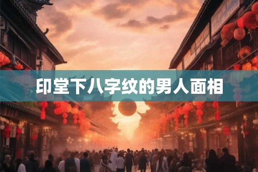 印堂下八字纹的男人面相