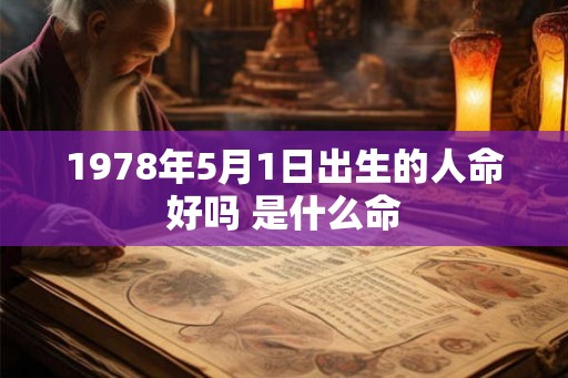 1978年5月1日出生的人命好吗 是什么命