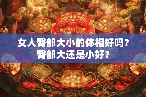 女人臀部大小的体相好吗？臀部大还是小好？