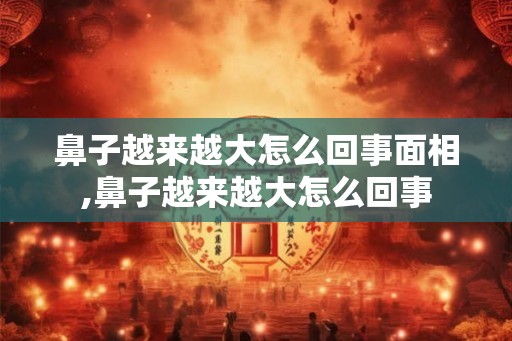 鼻子越来越大怎么回事面相,鼻子越来越大怎么回事 鼻子越来越大怎么回事面相,鼻子越来越大怎么回事