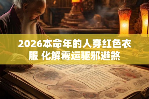 2026本命年的人穿红色衣服 化解霉运驱邪避煞