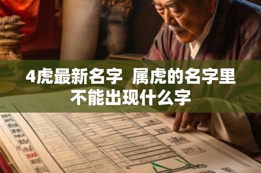 4虎最新名字 属虎的名字里不能出现什么字 4虎最新名字 属虎的名字里不能出现什么字