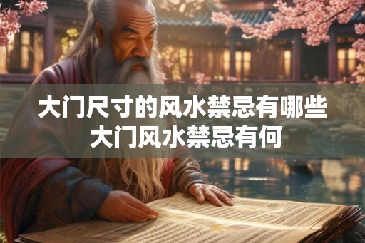 大门尺寸的风水禁忌有哪些 大门风水禁忌有何
