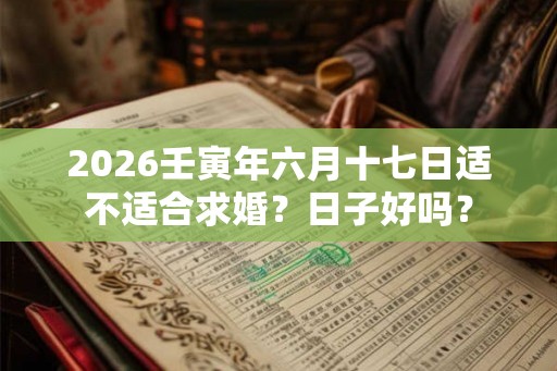 2026壬寅年六月十七日适不适合求婚？日子好吗？