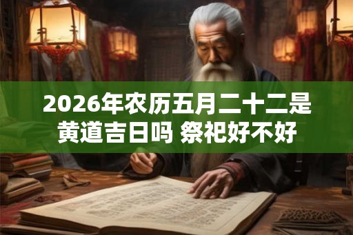 2026年农历五月二十二是黄道吉日吗 祭祀好不好 2026年农历五月二十二是黄道吉日吗 祭祀好不好