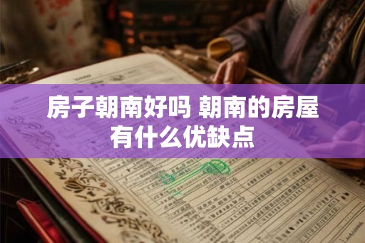 房子朝南好吗 朝南的房屋有什么优缺点