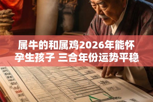 属牛的和属鸡2026年能怀孕生孩子 三合年份运势平稳