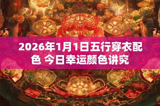 2026年1月1日五行穿衣配色 今日幸运颜色讲究