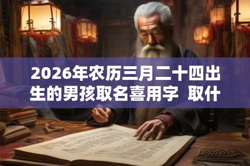 2026年农历三月二十四出生的男孩取名喜用字  取什么名字比较吉利