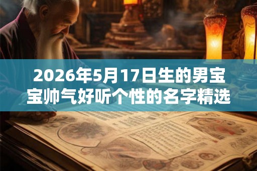 2026年5月17日生的男宝宝帅气好听个性的名字精选 2026年5月17日生的男宝宝帅气好听个性的名字精选
