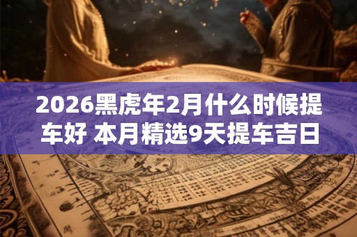 2026黑虎年2月什么时候提车好 本月精选9天提车吉日
