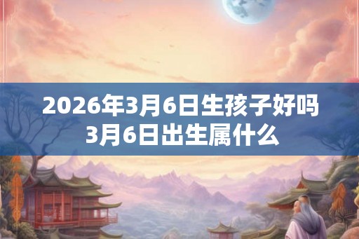 2026年3月6日生孩子好吗 3月6日出生属什么