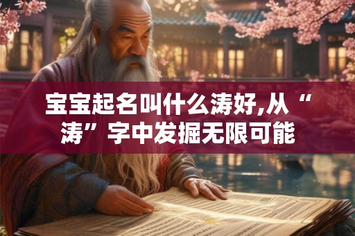 宝宝起名叫什么涛好,从“涛”字中发掘无限可能