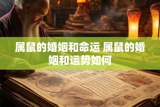属鼠的婚姻和命运 属鼠的婚姻和运势如何 属鼠的婚姻和命运 属鼠的婚姻和运势如何