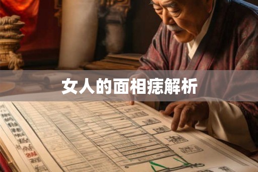 女人的面相痣解析