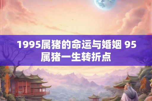 1995属猪的命运与婚姻 95属猪一生转折点