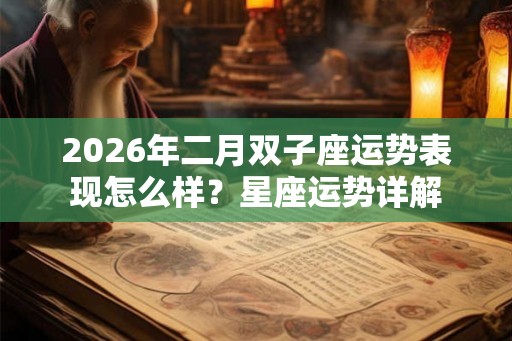 2026年二月双子座运势表现怎么样？星座运势详解
