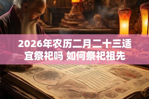 2026年农历二月二十三适宜祭祀吗 如何祭祀祖先 2026年农历二月二十三适宜祭祀吗 如何祭祀祖先