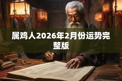 属鸡人2026年2月份运势完整版