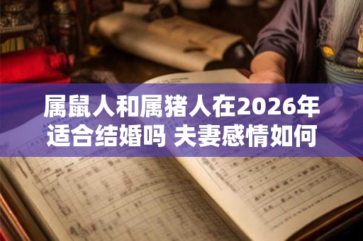 属鼠人和属猪人在2026年适合结婚吗 夫妻感情如何 属鼠人和属猪人在2026年适合结婚吗 夫妻感情如何