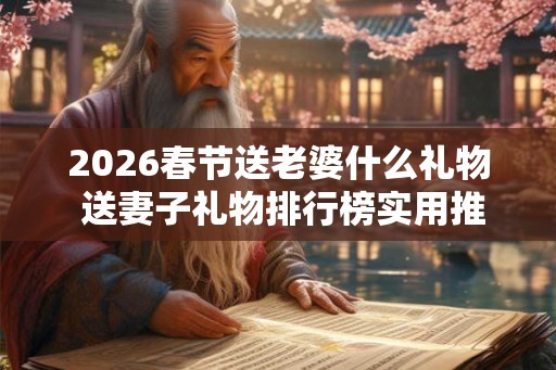 2026春节送老婆什么礼物 送妻子礼物排行榜实用推荐！
