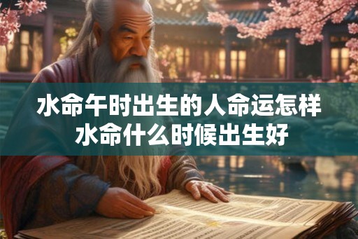 水命午时出生的人命运怎样 水命什么时候出生好
