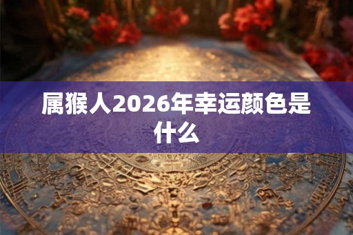 属猴人2026年幸运颜色是什么