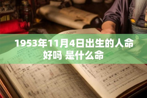 1953年11月4日出生的人命好吗 是什么命