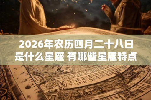 2026年农历四月二十八日是什么星座 有哪些星座特点