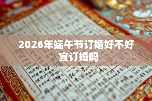 2026年端午节订婚好不好  宜订婚吗