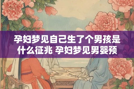 孕妇梦见自己生了个男孩是什么征兆 孕妇梦见男婴预示什么