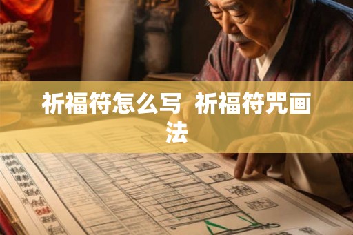 祈福符怎么写  祈福符咒画法