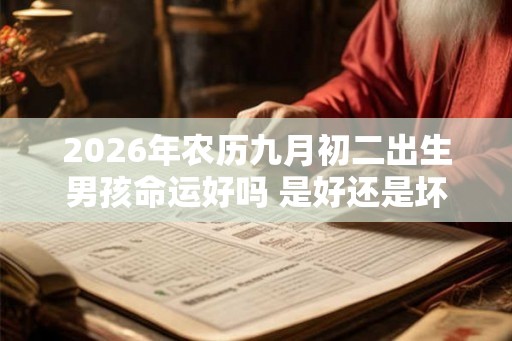 2026年农历九月初二出生男孩命运好吗 是好还是坏