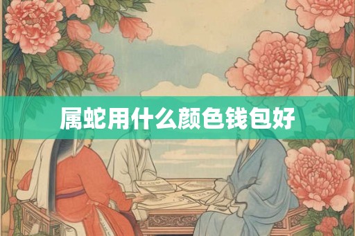 属蛇用什么颜色钱包好