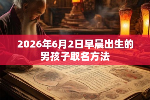 2026年6月2日早晨出生的男孩子取名方法 2026年6月2日早晨出生的男孩子取名方法
