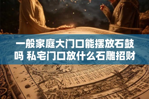 一般家庭大门口能摆放石鼓吗 私宅门口放什么石雕招财