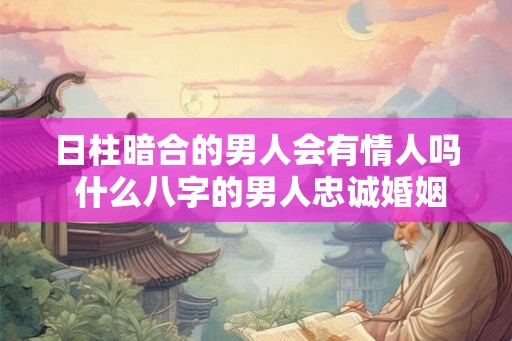 日柱暗合的男人会有情人吗 什么八字的男人忠诚婚姻