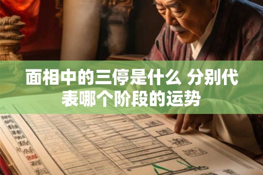 面相中的三停是什么 分别代表哪个阶段的运势