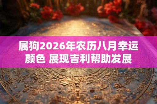 属狗2026年农历八月幸运颜色 展现吉利帮助发展 属狗2026年农历八月幸运颜色 展现吉利帮助发展