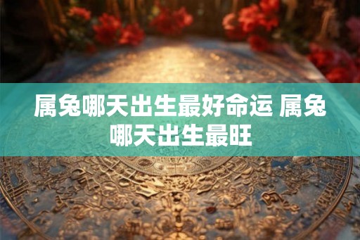 属兔哪天出生最好命运 属兔哪天出生最旺 属兔哪天出生最好命运 属兔哪天出生最旺