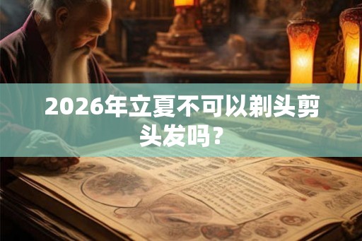 2026年立夏不可以剃头剪头发吗？