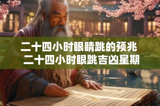 二十四小时眼睛跳的预兆  二十四小时眼跳吉凶星期