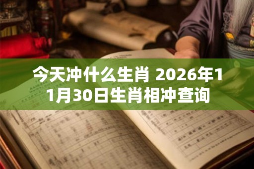 今天冲什么生肖 2026年11月30日生肖相冲查询 今天冲什么生肖 2026年11月30日生肖相冲查询