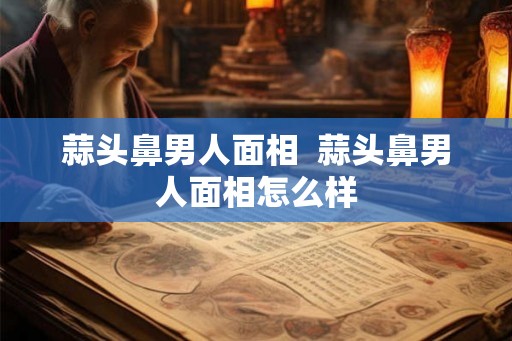 蒜头鼻男人面相  蒜头鼻男人面相怎么样