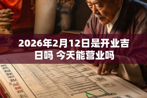 2026年2月12日是开业吉日吗 今天能营业吗 2026年2月12日是开业吉日吗 今天能营业吗