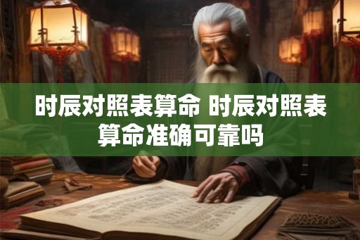 时辰对照表算命 时辰对照表算命准确可靠吗 时辰对照表算命 时辰对照表算命准确可靠吗