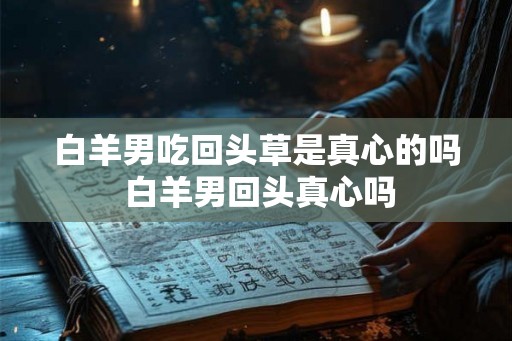 白羊男吃回头草是真心的吗 白羊男回头真心吗
