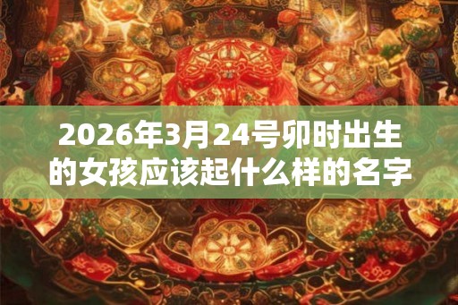 2026年3月24号卯时出生的女孩应该起什么样的名字