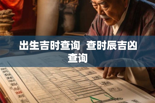 出生吉时查询  查时辰吉凶查询